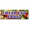 Signmission FRESH CUT FRUIT BANNER SIGN watermelon melon cantaloupe apple orange B-72 Fresh Cut Fruit - alternate 1